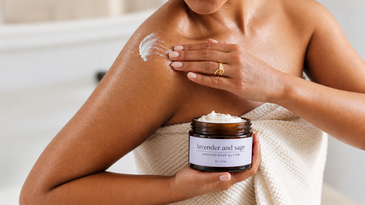 Lavender & Sage 8oz Whipped Body Butter